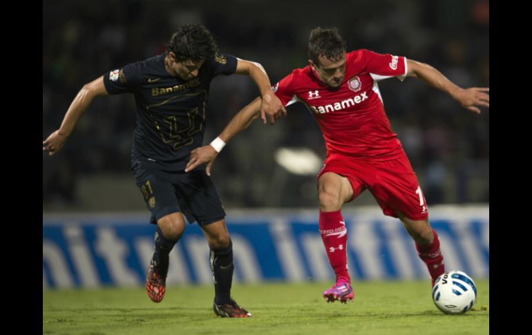 En su último enfrentamiento, en el Apertura 2014, el Toluca se impuso por 2-1 a los felinos. MEXSPORT / ARCHIVO