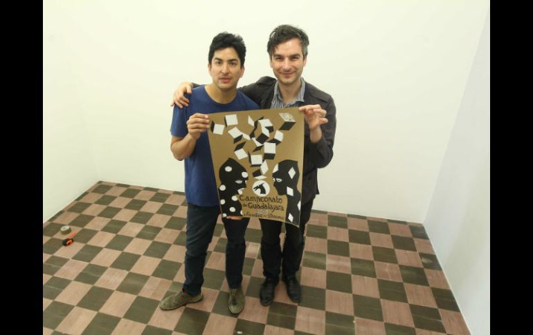 Inspirados en el ajedrez, Eduardo Sarabia y Marcel Dzama decidieron unir su talento para dar forma a 'Campeonato Guadalajara'. EL INFORMADOR / E. Barrera