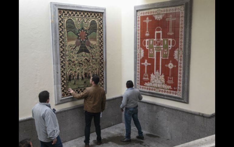 Obras de Gerónimo Ramos Flores y Fernando Jimón, dos de los seis murales recién inaugurados. EL INFORMADOR / F. Atilano