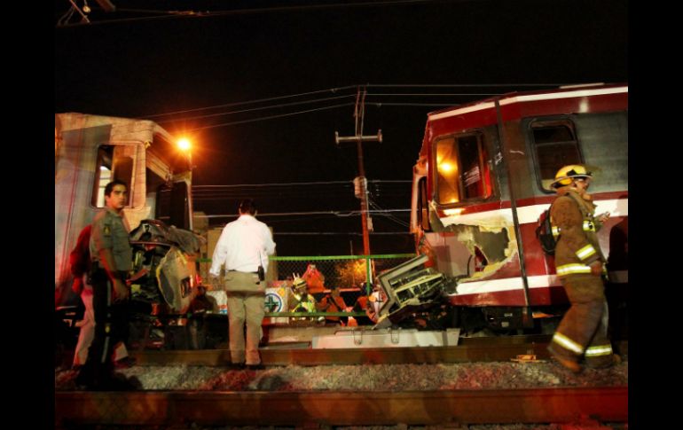 El choque entre dos vagones del Tren Ligero de la Línea 1 dejó al menos 19 personas lesionadas. EL INFORMADOR / ARCHIVO
