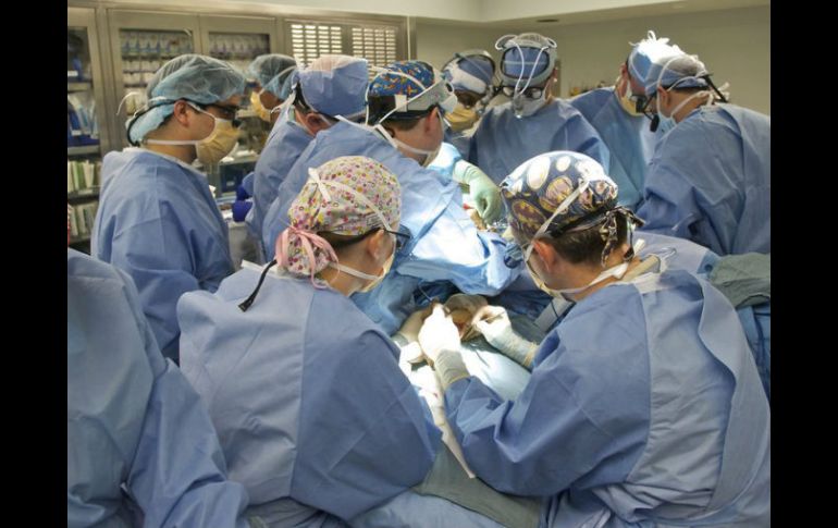 Las cirugías se llevaron a cabo por un equipo multidisciplinario de aproximadamente 20 personas. EFE / L. Brigha