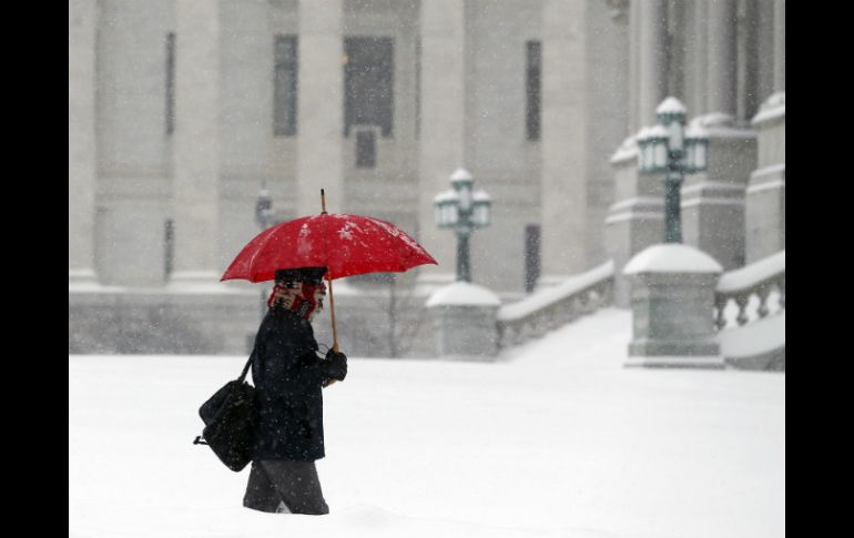 Lo más intenso de la tormenta de nieve se concentrará en los alrededores de la ciudad de Boston. AP / M. Groll