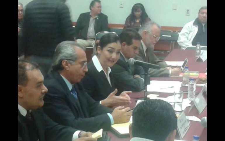 Ruiz Mejia durante su intervención en el Congreso de Jalisco. TWITTER / @SemadetJal