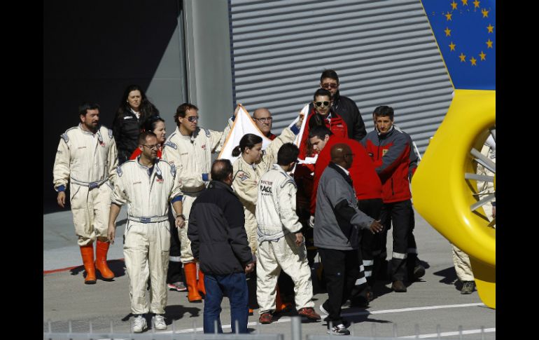 Alonso fue trasladado al Hospital General de Catalunya. AFP / Q. García