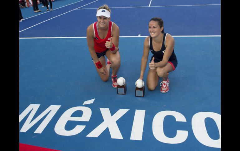 Las campeonas obtuvieron 12,300 dólares y 280 puntos en la clasificación de dobles. MEXSPORT / O. Martínez