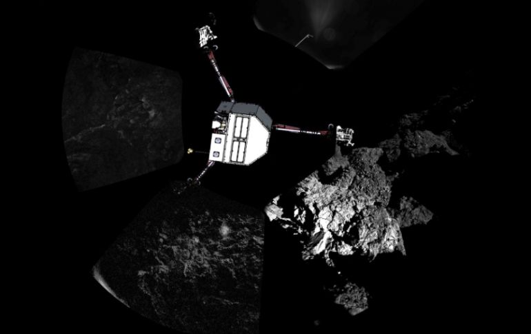 Philae se posó sobre el cometa el pasado 12 de noviembre tras tres aterrizajes y dos rebotes. AFP /