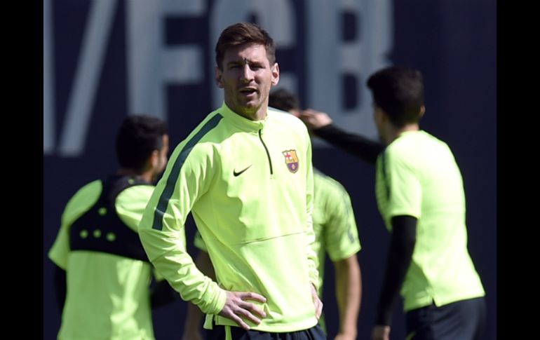 Lionel Messi encabeza el ataque catalán que quiere eliminar de nuevo a los Citizens. AFP / L. Gene