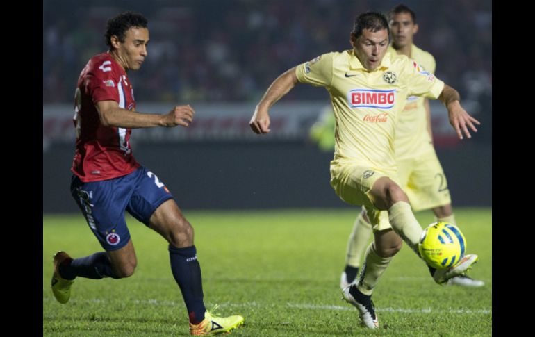 La derrota más reciente del América fue en esta jornada 11, en su partido ante Veracruz; perdieron 0-4. AFP / L. Licona