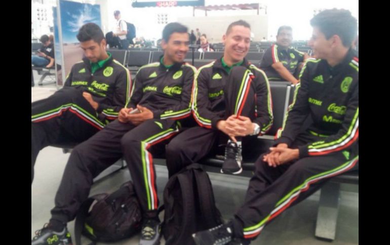 La Selección mexicana llegó a Los Ángeles para comenzar su gira de dos encuentros. TWITTER / @miseleccionmx
