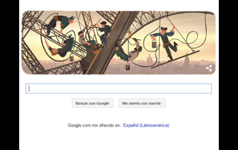 La también conocida como la 'Dama de Negro' aparece en el doodle del día. ESPECIAL / google.com