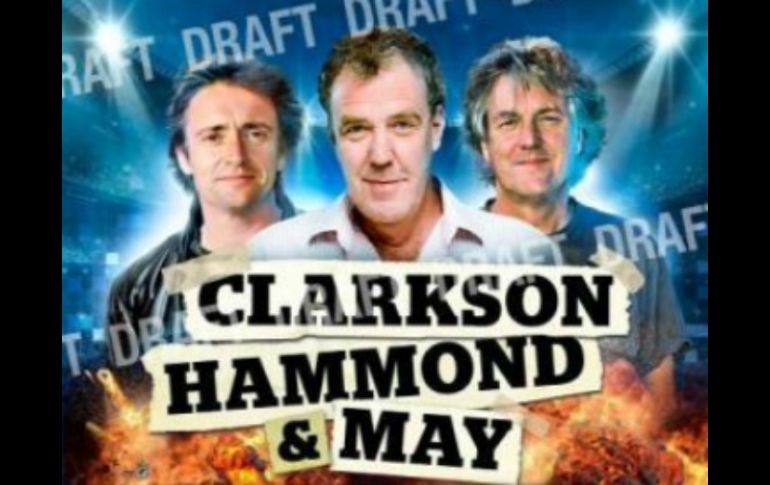 El nuevo nombre será 'Clarkson, Hammond y May Live' es decir los apellidos de los integrantes. TWITTER / @TopGearLive
