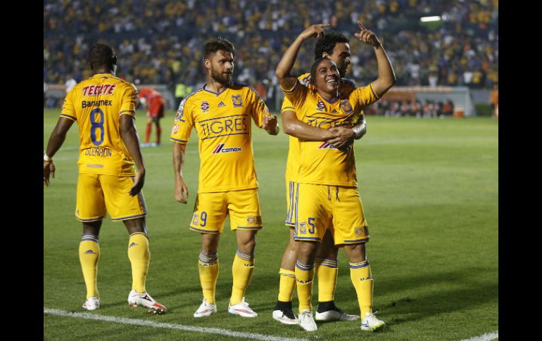 Egidio Arévalo abrió el marcador para Tigres al minuto 11. AP / A. López