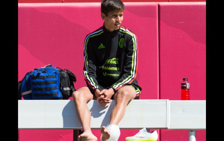 El jugador debutó en el Tri ante la escuadra de Ecuador, pero estuvo ausente ante Paraguay por una lesión en el tobillo. MEXSPORT / J. Martínez