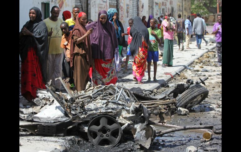Por el momento el atentado no ha sido reivindicado, pero los islamistas Al Shabab han multiplicado los ataques. AP / F. Warsameh