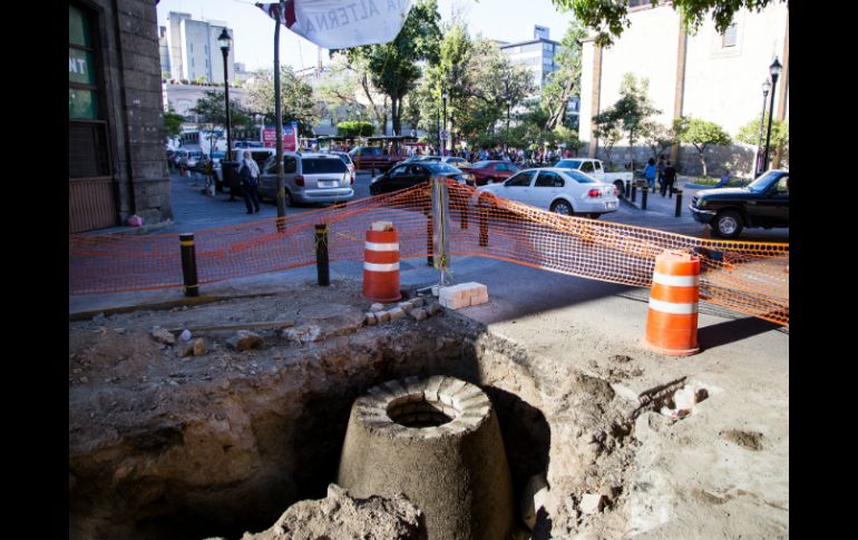 Las obras que se realizan en seis calles del Centro de Guadalajara tienen una inversión de más de 51 MDP. EL INFORMADOR / P. Franco
