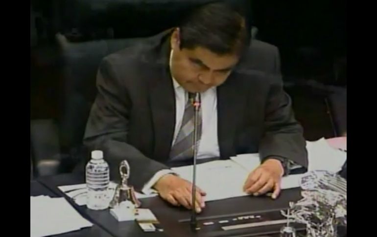 Barbosa Huerta, presidente de la mesa directiva de la Comisión Permanente del Congreso de la Unión. YOUTUBE / Senado de México