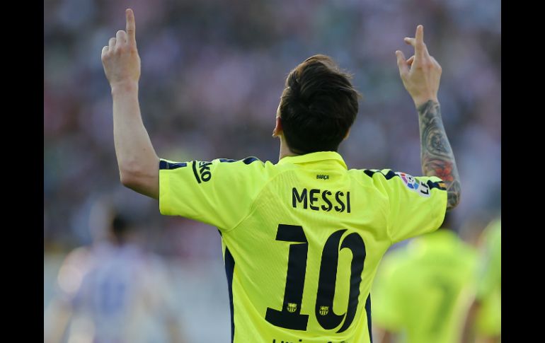 Lionel Messi anotó en el Calderón y eso fue suficiente. AP / P. White