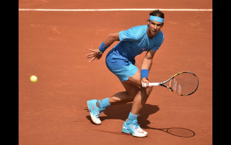 Rafa Nadal tuvo sólo 13 errores no forzados en su juego. AFP / P. Guyot