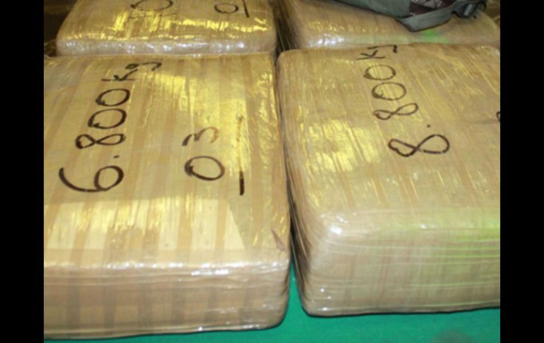 Desde el viernes hasta el domingo, también fueron confiscados más de 453 kilos de varias drogas. NTX / ARCHIVO