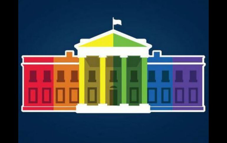 Las cuentas de Twittter en inlgés y en español de La Casa Blanca tiñeron su avatar con la bandera arcoiris. TWITTER / @lacasablanca