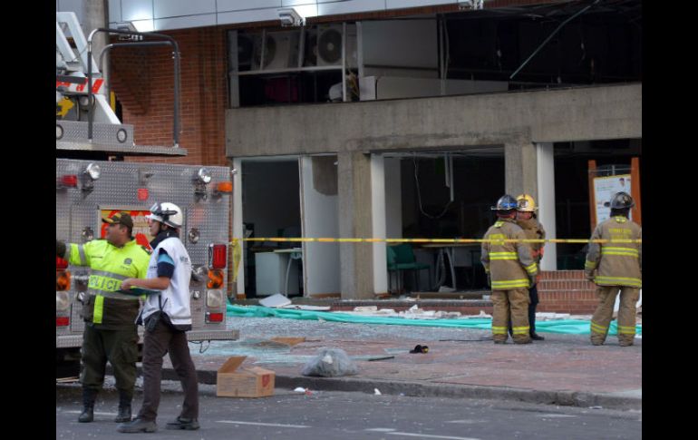 Ocho personas resultaron heridas a consecuencia de dos explosiones de artefactos en la ciudad de Bogotá. AFP / D. Sánchez