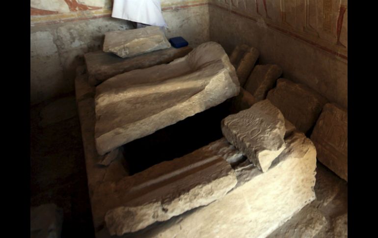 La tumba que data de la época predinástica Naqada III se encuentra en buen estado. EFE / ARCHIVO