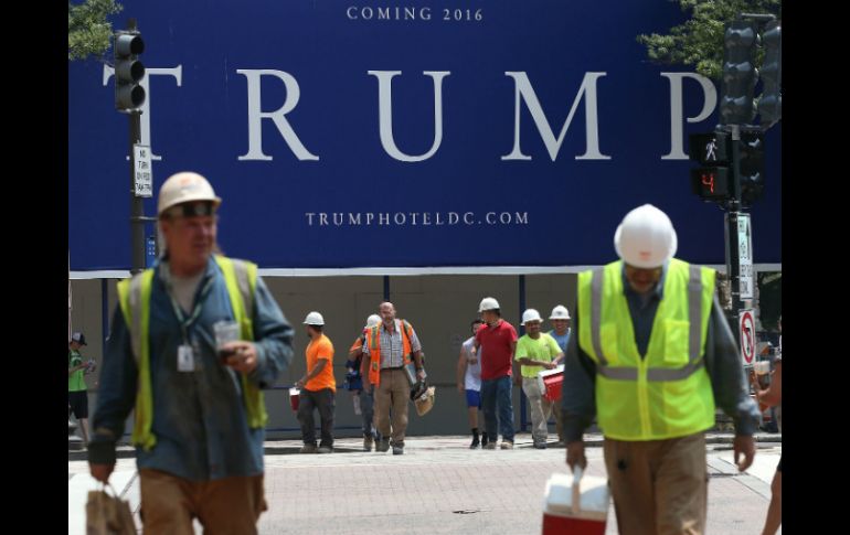 El Viejo Edificio de Correos será la sede del nuevo hotel de Trump en Washington; en él trabajan un amplio número de hispanos. AFP / M. Wilson