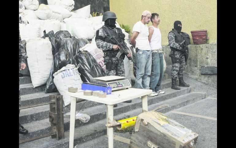 La Policía Federal y la FGE han detenido a mil 453 miembros del crimen organizado en Jalisco, de enero de 2007 a mayo de 2015. EL INFORMADOR /