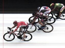 Greipel cruza la línea de meta de la etapa 15 del Tour de Francia, por adelante de John Degenkolb, Alexander Kristoff y Peter Sagan. AP /