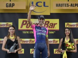 Es la primera vez que el veterano ciclista gana en la Tour de Francia. AFP / L. Bonaventure