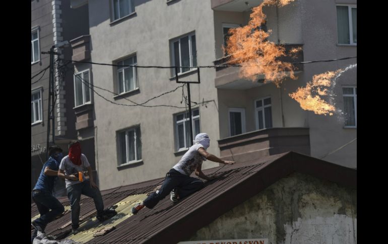 La tensión en la zona continúa, con protestas de la población turca. AFP / B. Kilic