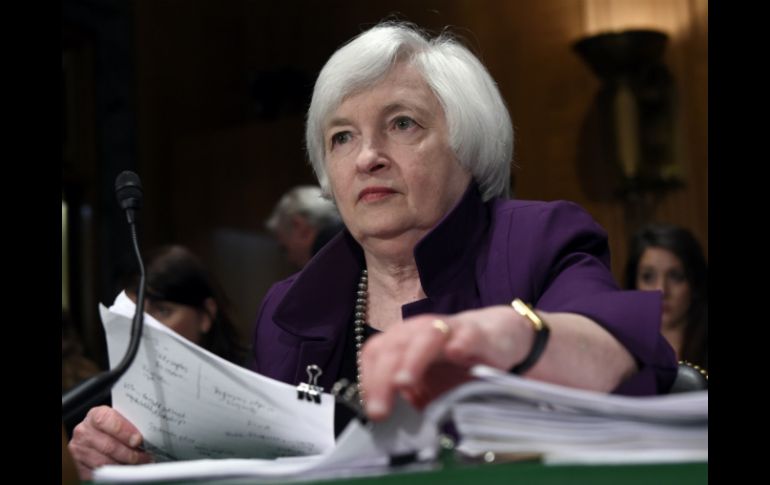 La Reserva Federal, presidida por Janet Yellen, ofrece una visión optimista de la economía estadounidense. AP / ARCHIVO