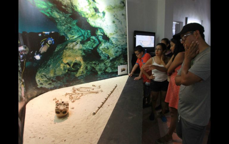 El Museo cuenta con 15 réplicas de las piezas que han sido descubiertas en los cenotes localizados en la comunidad maya de Jacinto Pat. EFE / A. Cupul