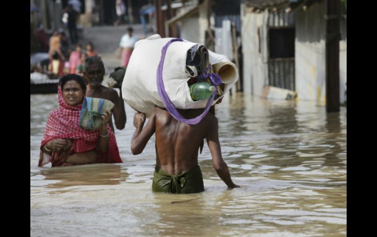 Las lluvias en la India han afectado a cientos de personas. EFE / P. Adhikary