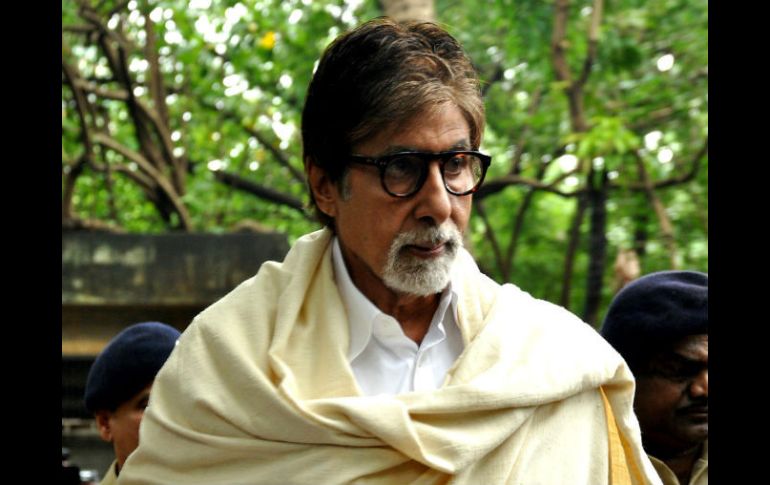 Amitabh Bachchan.  El primer actor ocupa el séptimo lugar de los actores mejor pagados. AFP / ARCHIVO