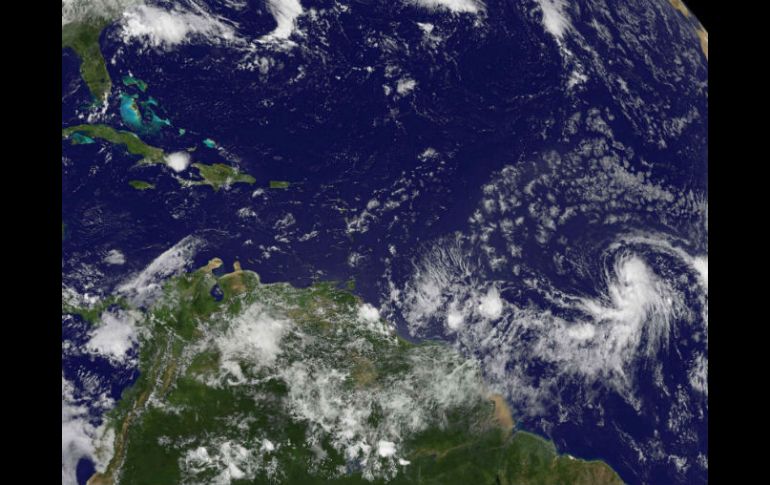 La tormenta no representa amenaza para tierra. AFP / NASA