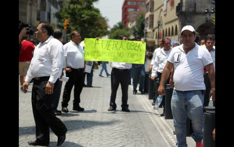 Los taxistas de Jalisco prevén una manifestación este sábado 22 de agosto. EL INFORMADOR / ARCHIVO