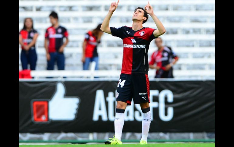 Rodrigo Godínez celebra su gol. MEXSPORT / A. Macías