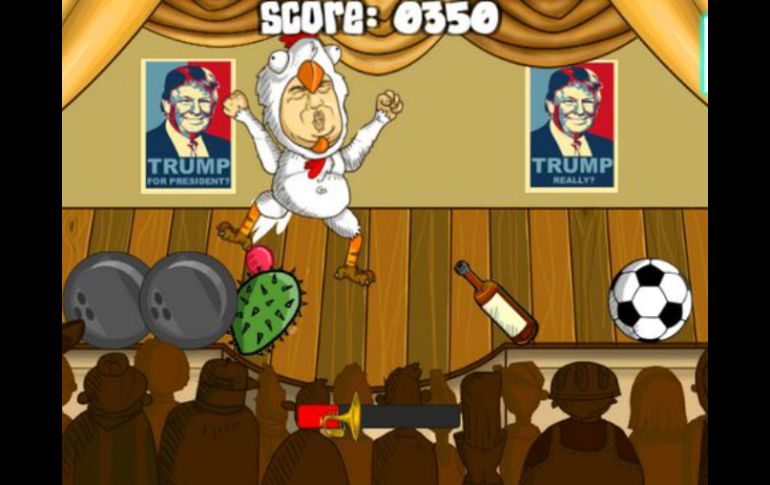 En el juego puedes vestir a Trump de distintas maneras y arrojarles diversos objetos. ESPECIAL / play.google.com
