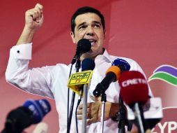 El partido de Tsipras obtuvo el 35.47% de los votos. AFP / L. Gouliamaki
