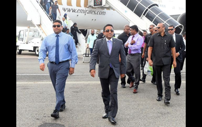 Yamín, el sexto presidente en la historia de las Maldivas, llegó al poder en 2013 tras superar en las urnas a Mohamed Nashid. EFE / STR