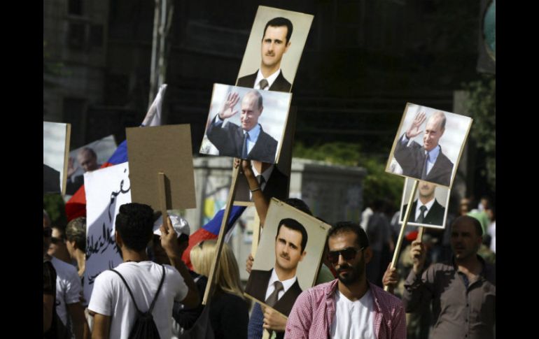 El ataque de dos proyectiles a la embajada rusa ocurrió durante una manifestación en apoyo a la intervención de Rusia en Siria. EFE / Y. Badawi