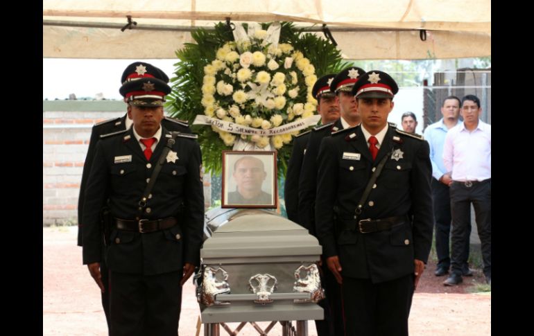 El homenaje se realizó en las instalaciones de la Comisaría de Seguridad Pública de Tlajomulco. EL INFORMADOR /