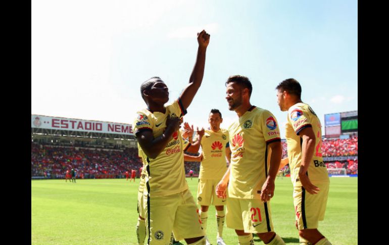 Darwin Quintero anotó el primer gol de los de Coapa. EFE / A. Cruz