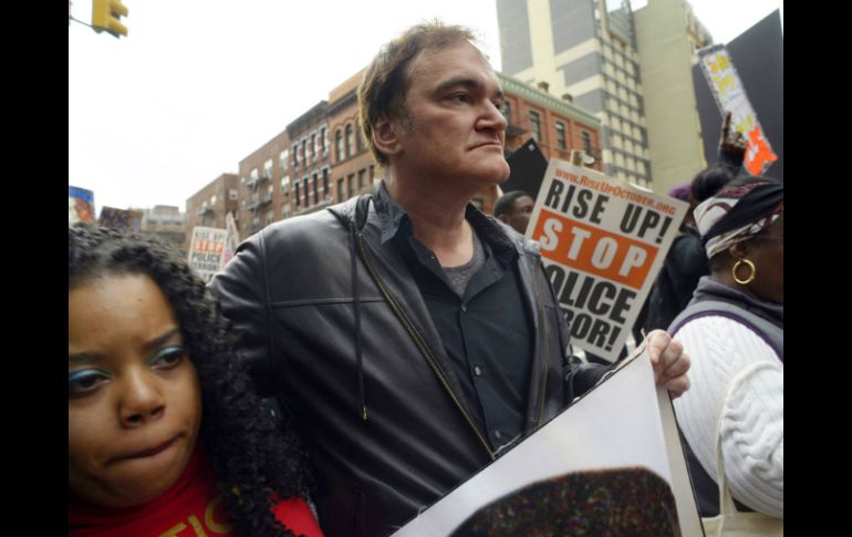Tarantino acudió a una marcha contra la brutalidad en la que dijo estar del lado de las víctimas. AP / ARCHIVO