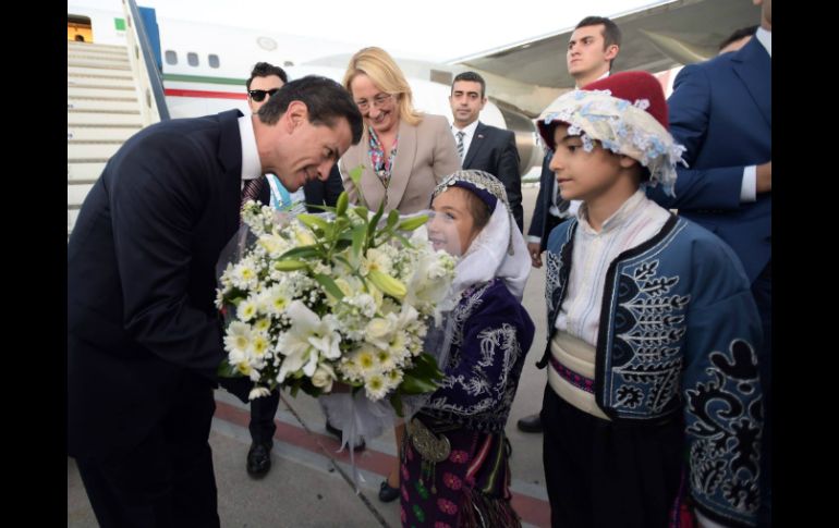 El Presidente Enrique Peña Nieto arriba a las 16:30 hora local al destino turístico de la costa en Turquía. FACEBOOK / Enrique Peña Nieto
