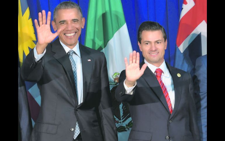 Barack Obama y Enrique Peña Nieto forman parte de los líderes que participan en el Foro de Cooperación Económica Asia Pacífico. NTX /