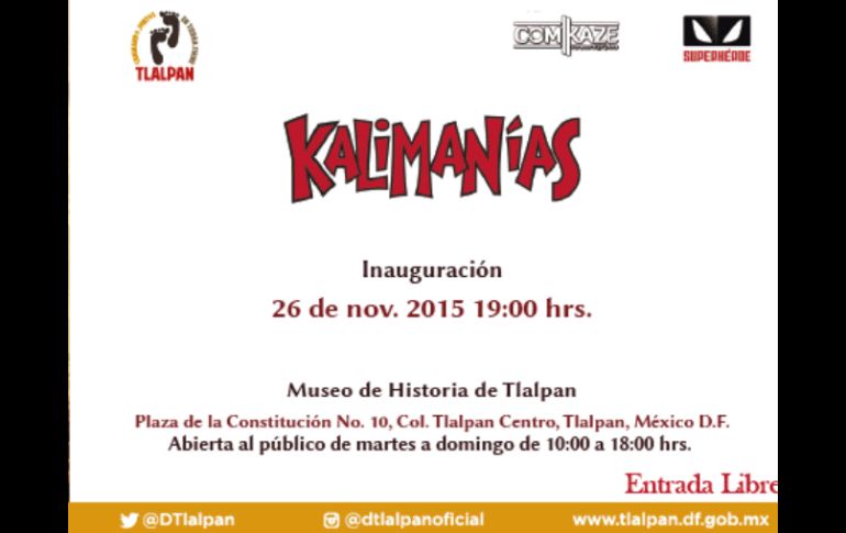 'Kalimanías: 50 años' estará abierta al público del 26 de noviembre al 15 de enero. TWITTER / @DTlalpan
