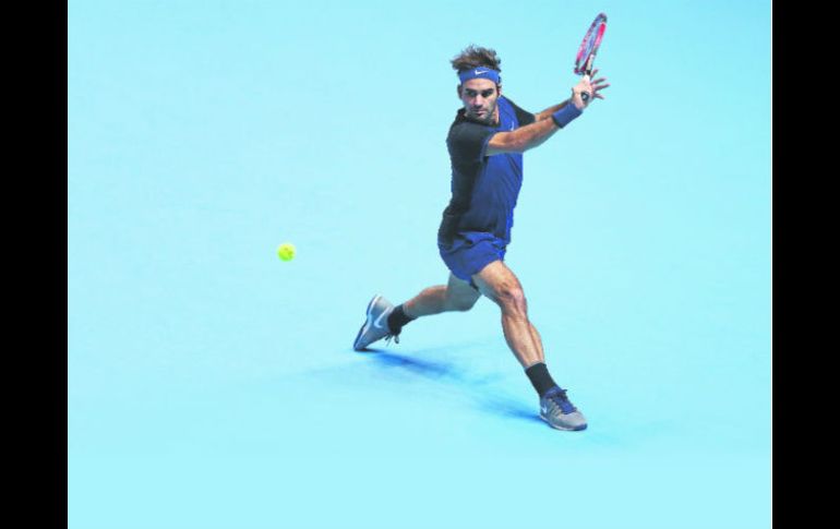 El suizo Roger Federer se perfila como uno de los favoritos para llevarse la corona de la Copa Masters de Londres.  / Arena O2