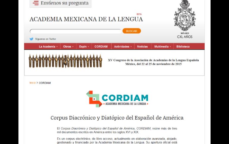 Esta recopilación tiene una profundidad histórica de 400 años, con documentos desde el 1494 y 1904. ESPECIAL / academia.org.mx/Cordiam